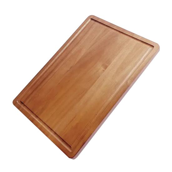 Wood Cutting Board for Kitchen Thick Wooden Serving Board with Deep Juice Groove Charcuterie Chopping Butcher Block for Meat Vegetables Fruit