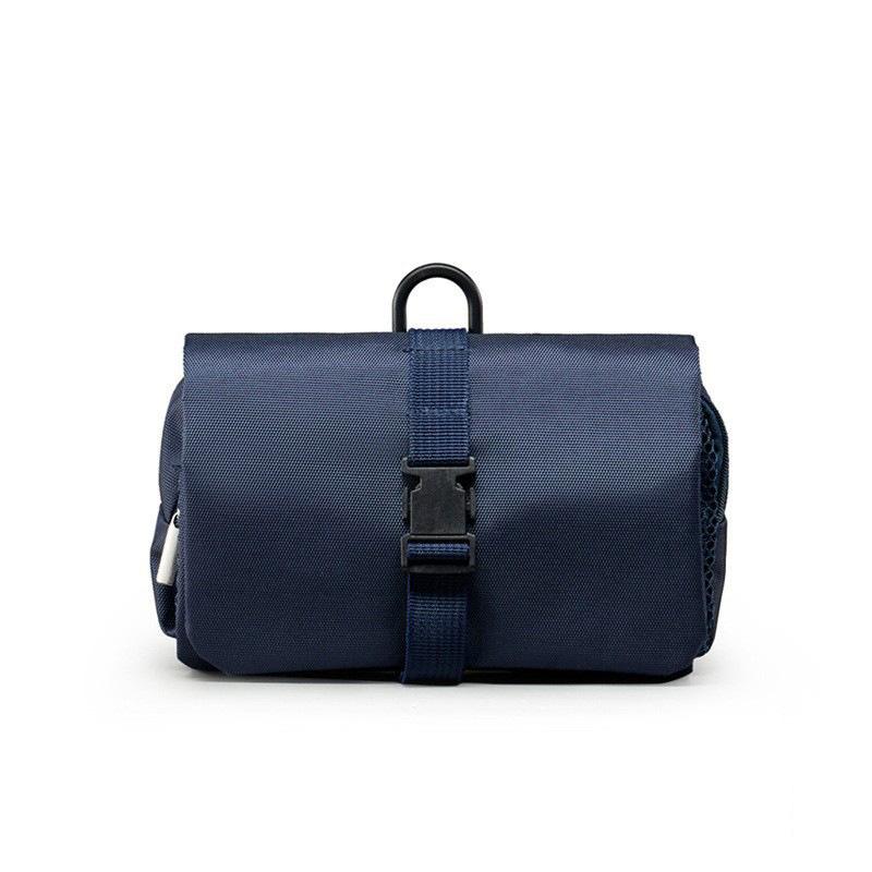 

Oxford Toiletry Bag With Hook For Hanging Household Travel Daily Supplies Portable Organizer Storage Bag Foldable Cosmetic Bag темно-синий