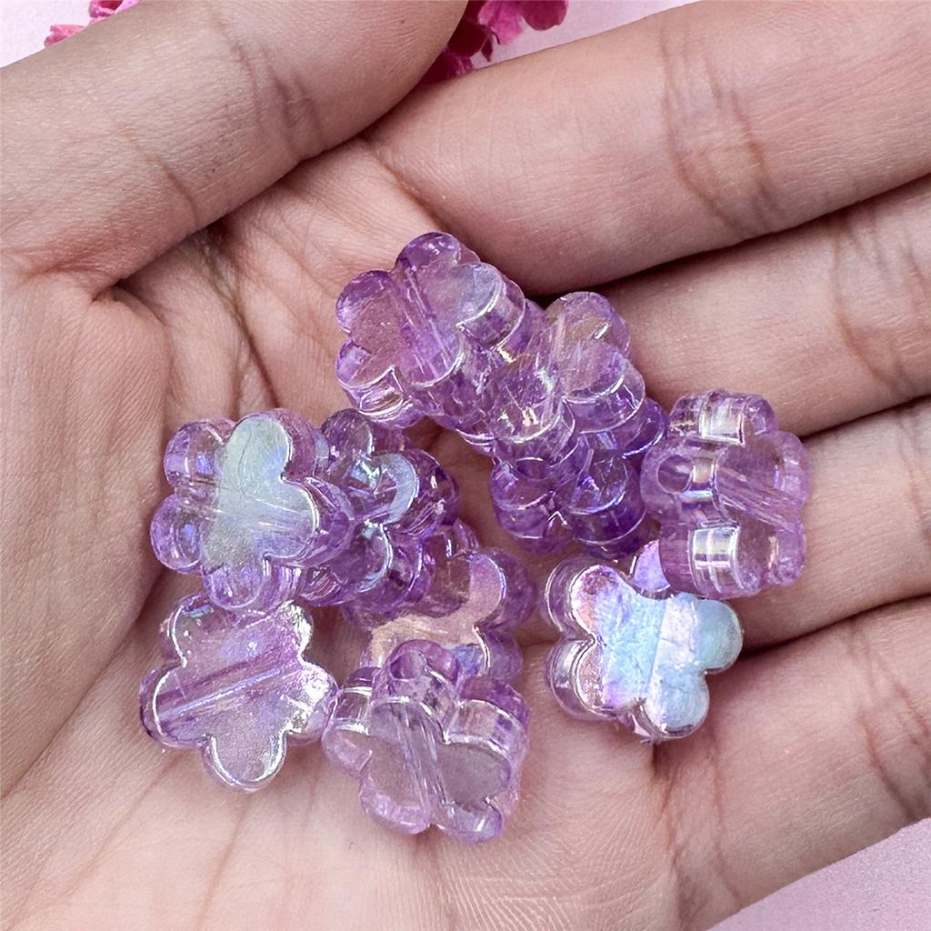 Creative Beading Neclace Bracelet for Crafted 15mm 10Pcs Mobile Phone Chain Flower Beads Handcrafted DIY Findings Jewelry Making