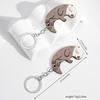 Wooden Otter Couple Keychain Pendant - Valentine's Gift for Partners and Friends