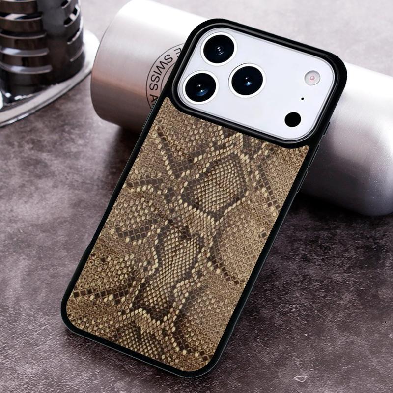 Cobra Python Snake Skin Phone Case For iPhone 17 16 15 14 13 12 11 Pro Max Plus 17Air Soft Silicone Cover