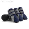 4Pcs Pet Sneakers Reflective Fastener Tape Anti-skid Breathable Pet Dogs Mesh Sneakers for Outdoor