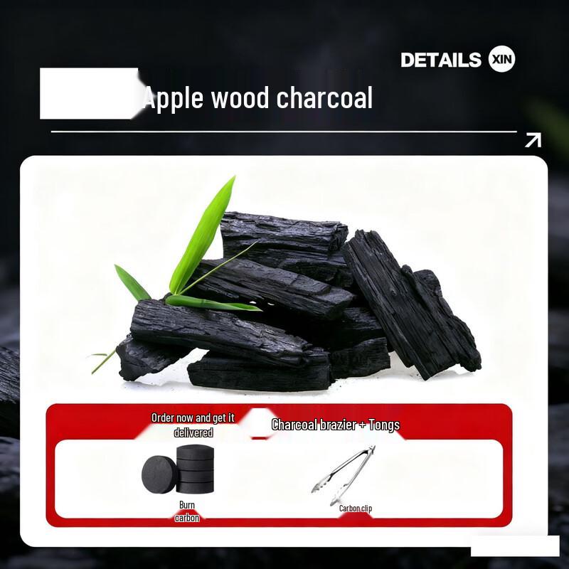 ZISIZ Applewood Charcoal for BBQ & Tea