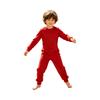 3Pcs Unisex Kids Cotton Jumpsuit Round Neck Long Sleeve Back Invisible Zipper Special Needs Adaptive Clothing for Boys Girls