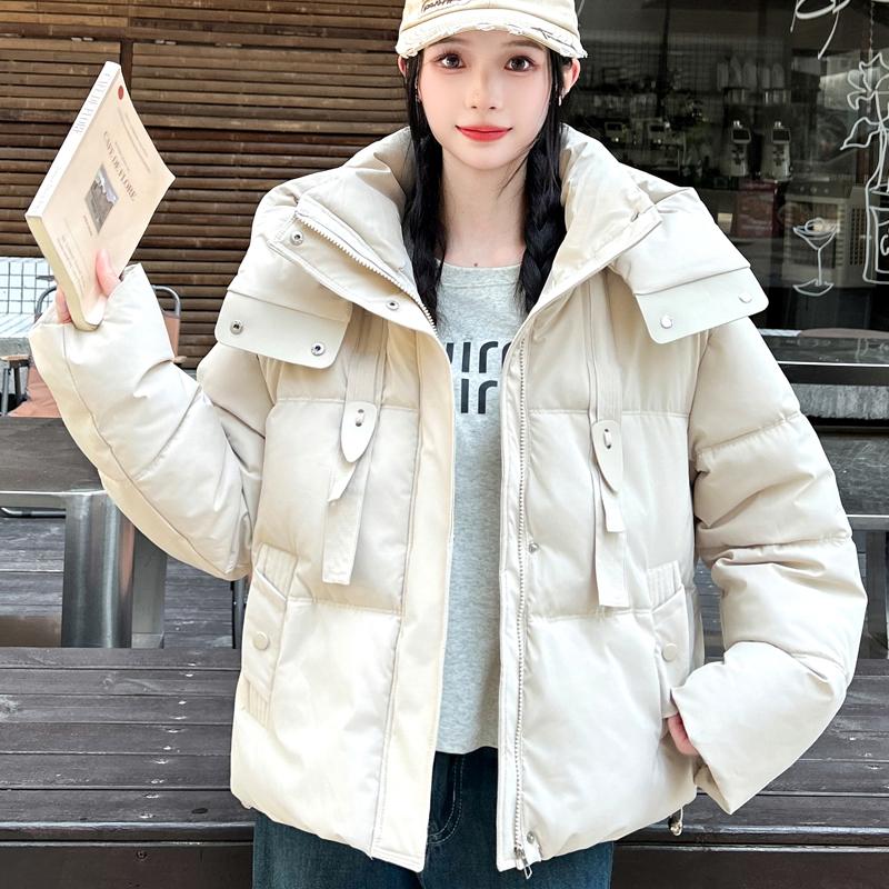 Fashion Winter Jackets Woman Short Parkas Hooded Loose Thick Warm Outerwears Casual Women's Coats