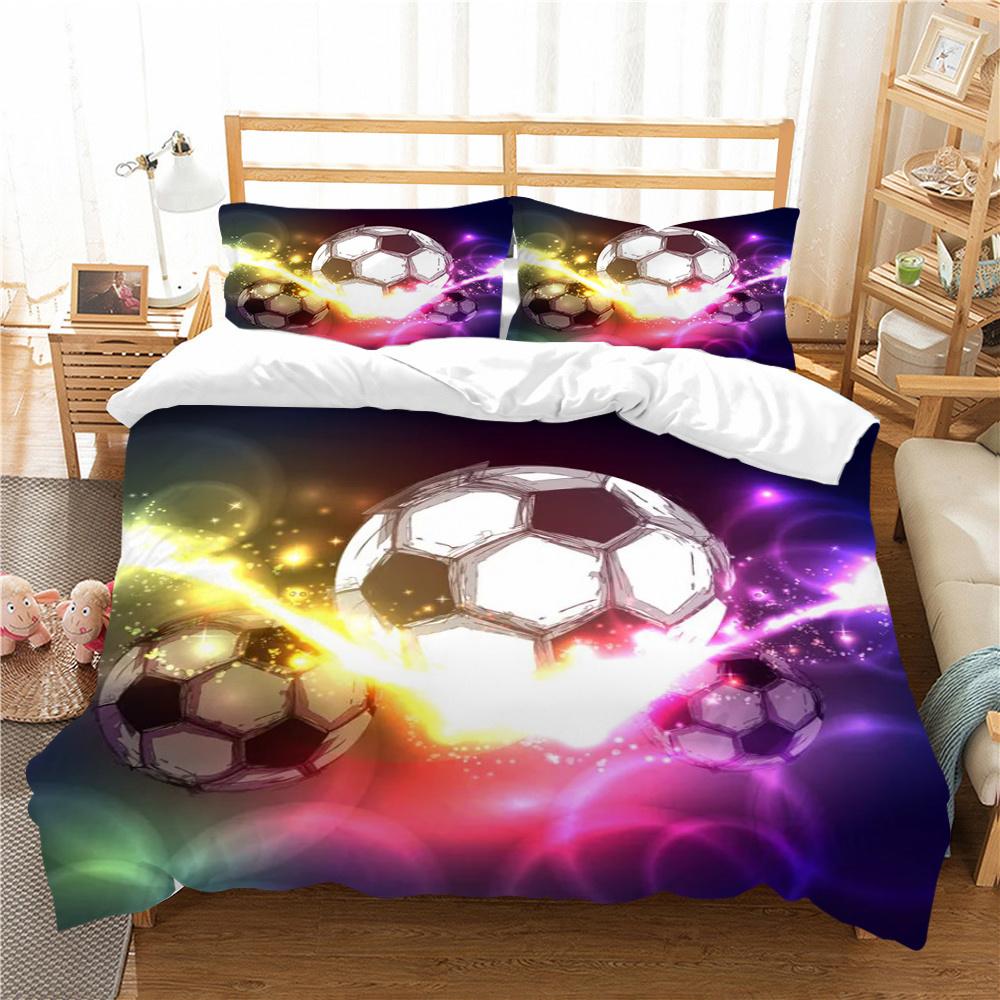 Football Bedding Cover Set with Pillowcase Fashion Cover Teen Children Luxury Home Bed Set Highend Duvet Cover