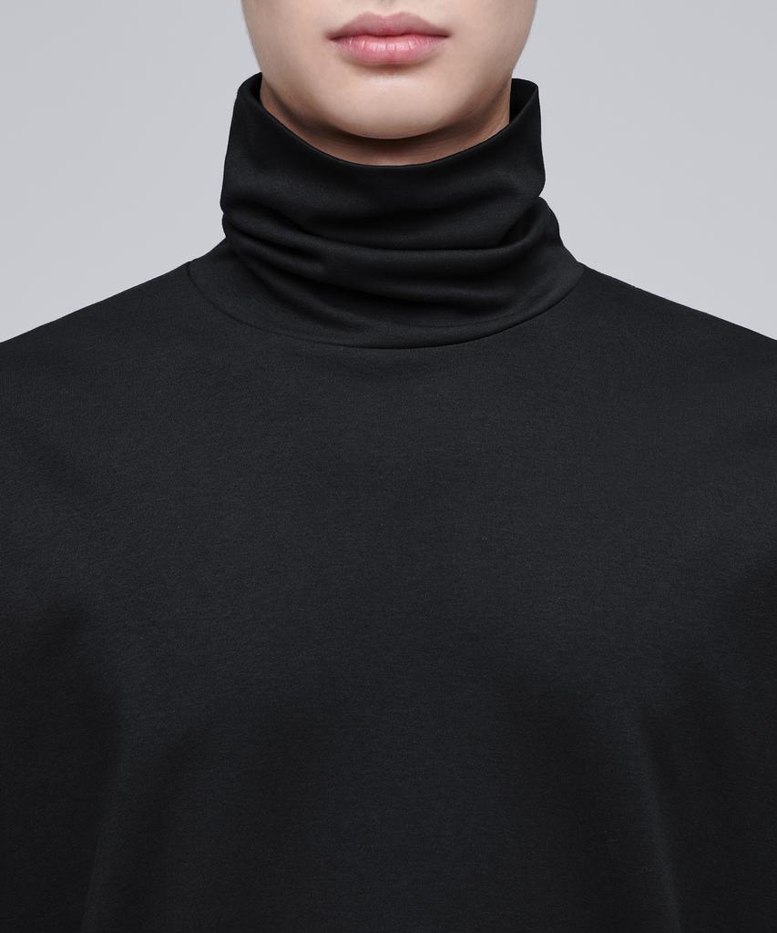 Musinsa Standard Relaxed Turtleneck Long Sleeve T-Shirt [Black]