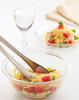 Iwaki AGC Techno Glass, Heat Resistant Glass Bowl, Round, 4 Piece Set, Includes Measuring Cup