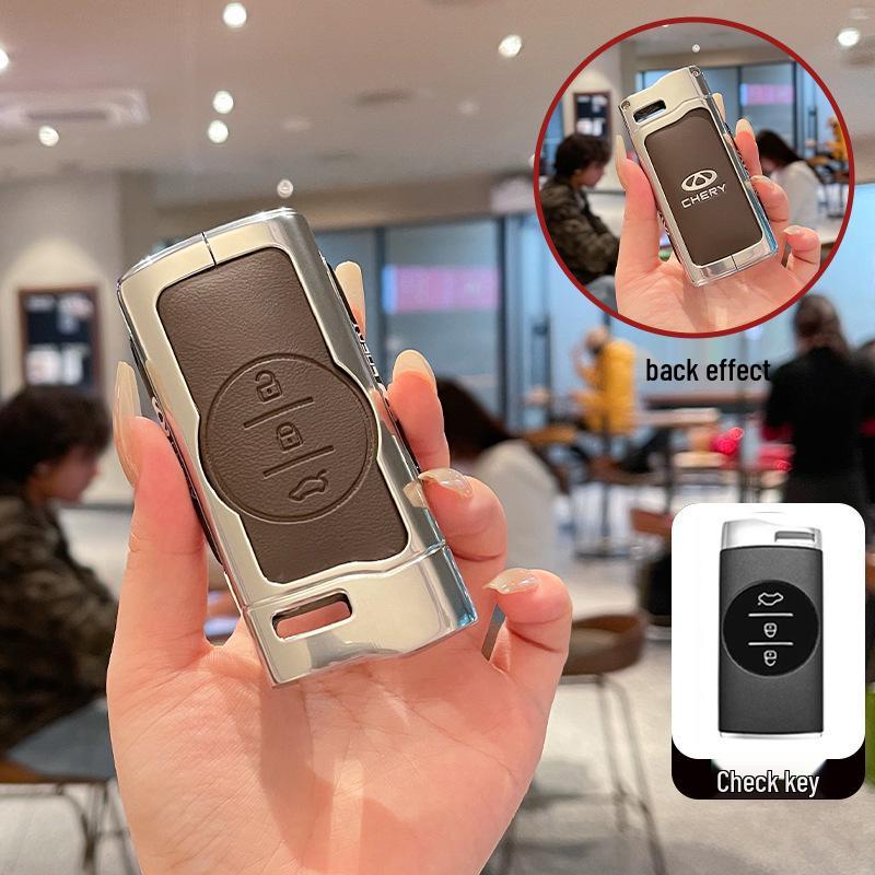 Chery Tiggo 7, 5x/3x, Exeed LX, Lanyue Key Case - Metal Leather Shell with High-Grade Buckle