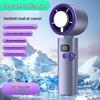 Portable High-Speed Bladeless Mini Fan with Digital Display and Cooling Ice Pack