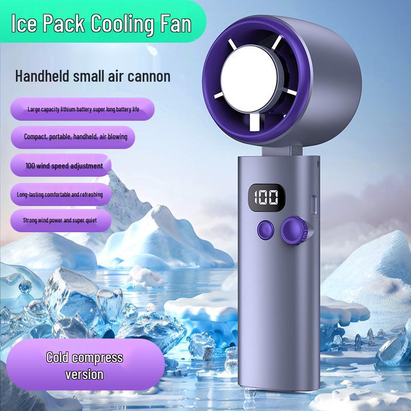 Compact Rechargeable USB Handheld Fan for High-Speed Cooling 65*63*163 mm