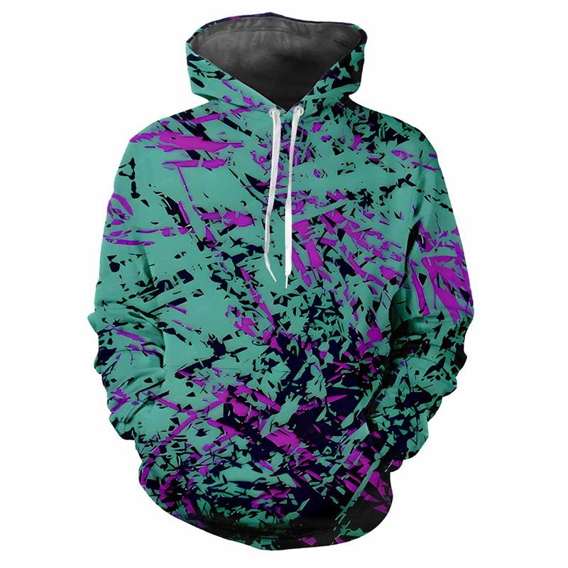 

Толстовка зі зрощеними смугами з 3D-друком для чоловіків Світшот з кольоровим візерунком Дозвілля Вуличні топи з довгими рукавами Пуловери Вільні толстовки 6XL