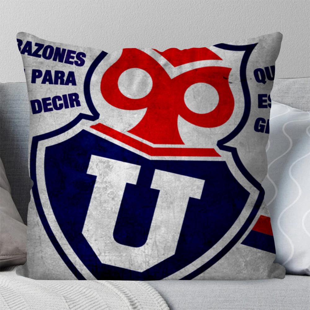 

Chile U-University Club B Pillow Case Square Pillow Bedroom Sofa Leisure Comfort Cushion Car Living Room Home Decoration 40X40 16x16Inch