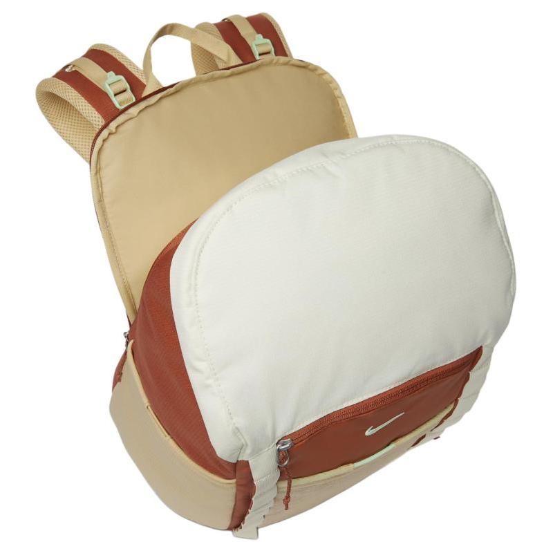 Nike Polyester Nylon Blend Backpack Unisex Bright Day Colorful Hemp With Misty Green Casual