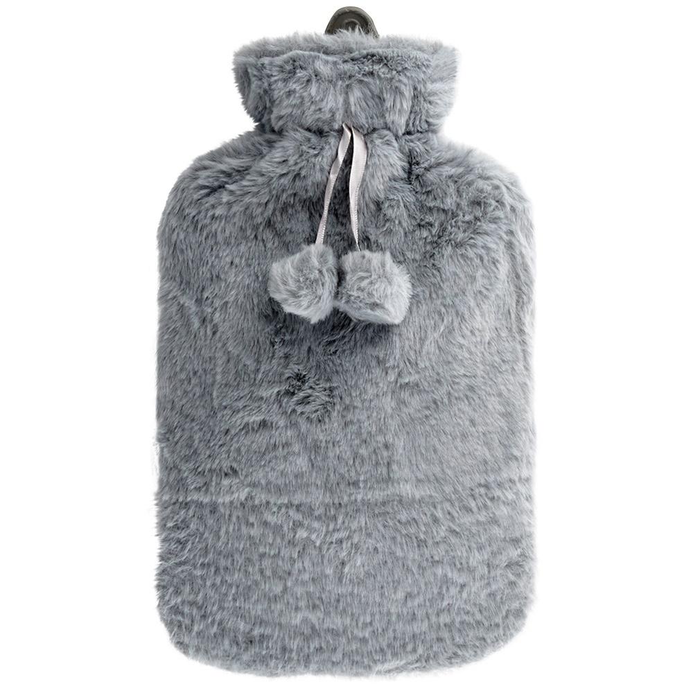 Duży Termofor Pluszowy w Pokrowcu Sweterku Ogrzewacz Gumowy na Wodę XXL
