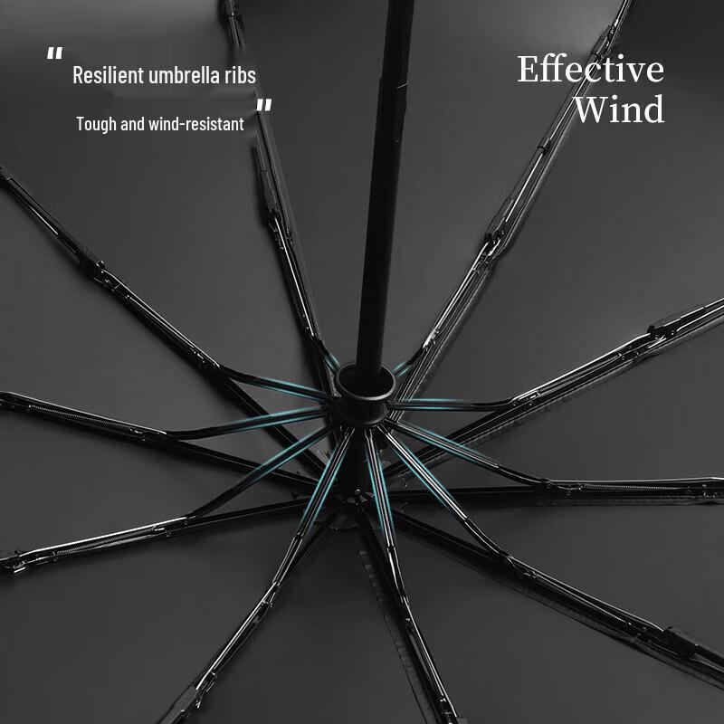 MAYDU M3396 Automatic Three-Fold Business Umbrella