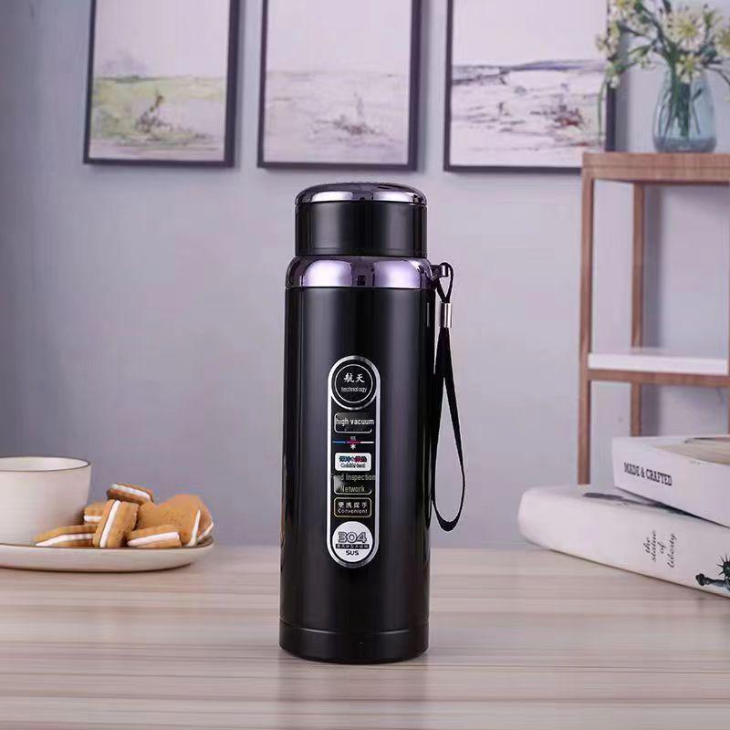 316 Stainless Steel Insulated Cup with Tea Separator, Large Capacity, Portable Outdoor Cup with Carrying Rope
