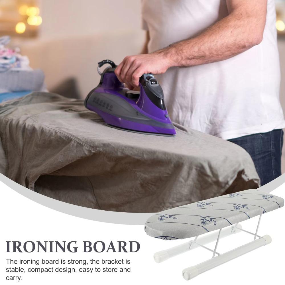 New Foldable Mini Ironing Board Metal Household Ironing Board Rack Sewing Table Portable Clothes Ironing Cover