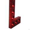 4-inch Aluminum Alloy Rectangular Positioning 90 Degree Square Woodworking Ruler
