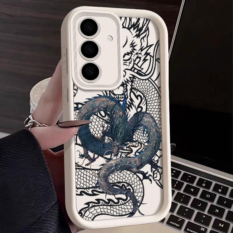Fashion Dragon God Phone Case For Samsung S26 S25 S24 S23 S21 S20 Ultra For Galaxy S25 S24 FE S26 Plus Funda Soft Silicone Cover