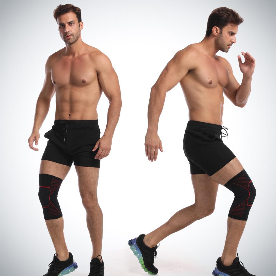 Sports Kneepad Running Fitness Basketball Men's Women's Training Supplies Protector Warm Non-slip Meniscus Protection Nylon