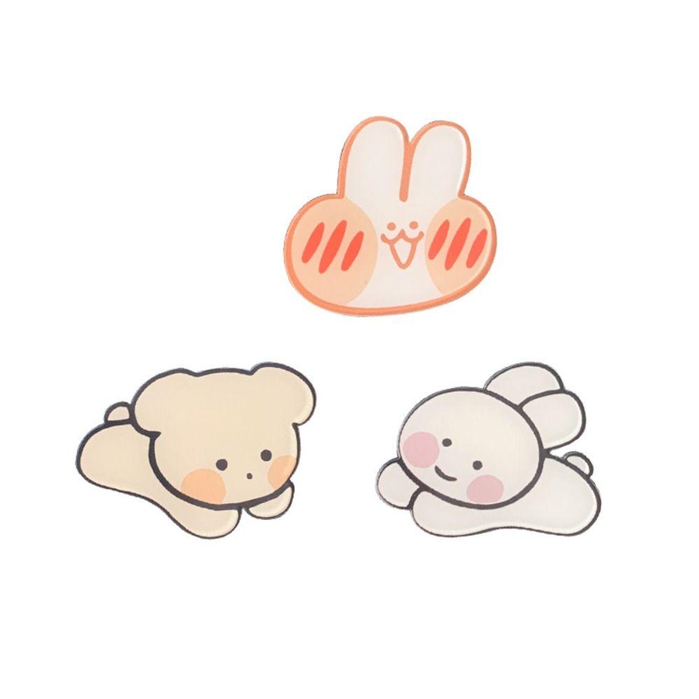 Bear Dog Pin Badge Acrylic Bear Bunny Lapel Pins Cartoons Bunny Brooches  Gift