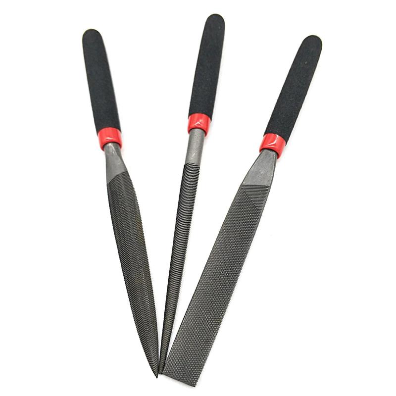 118mm Small Steel Files Needle Flat File for Stone Glass Metal Carving Craft Needle Filing Woodworking Hand Tool Set