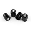 Car Tire Valve Stem Caps Car Wheel Tyre Air Valve Emblem Covers for PEUGEOT 2009 5008 301 308 406 407 408 508 108 2008 3008 107