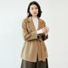 Fanzhen Women's 100% Wool Mid-Length Belted Coat