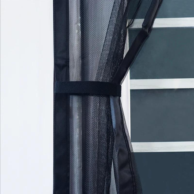 Magnetic Door Screen,Black Side Door Magnetic Mosquito Net,Insect Proof Flight,Summer and Kitchen Indoor Invisible Net
