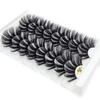 Woman' Fashion Handmade Wispy Fluffy False Eyelashes 25mm Lashes 4D Mink Hair Eyelash Extension