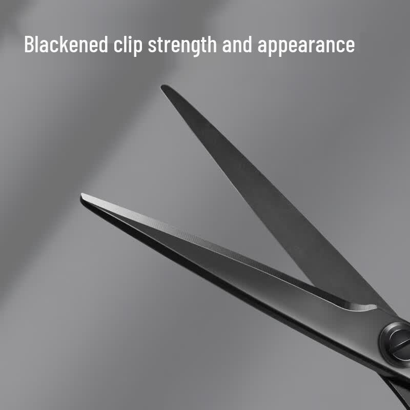 Deli 175mm Black Blade Ergonomic Office Scissors