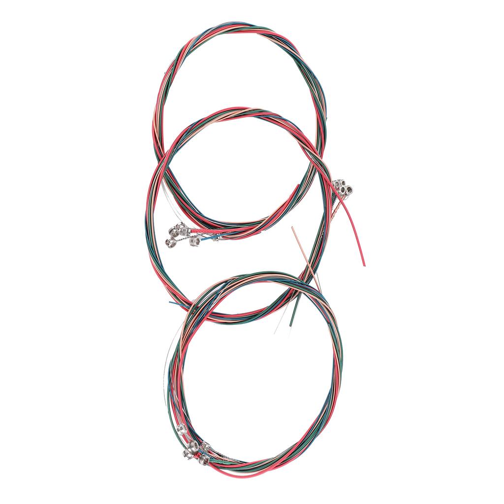 3 Sätze Universal Stahl Akustik Folk Gitarrensaiten Ersatz Musikinstrument Zubehör3 Sätze