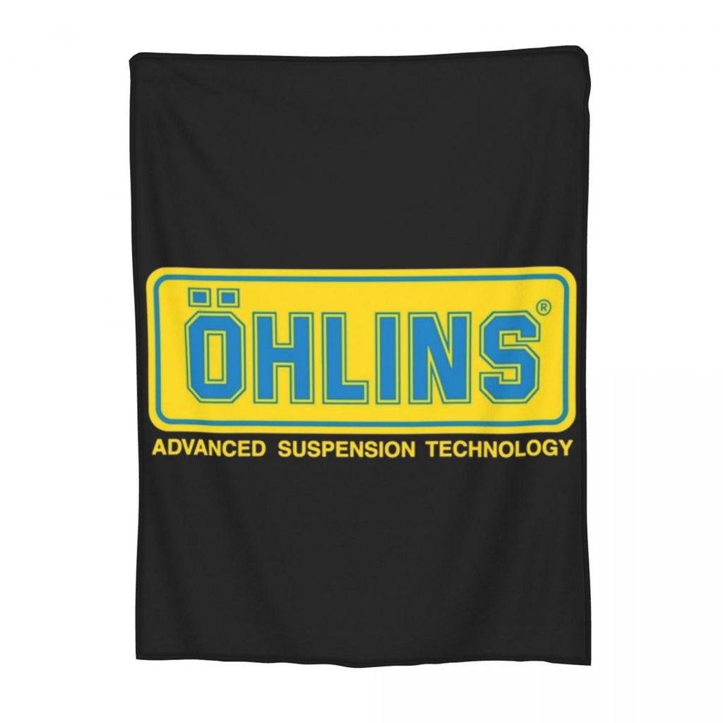 Classy Ohlins Logo Blanket Flannel Sofa Throw Blanket Multifunction for Couch Bedding Office Throws Bedspread Quilt