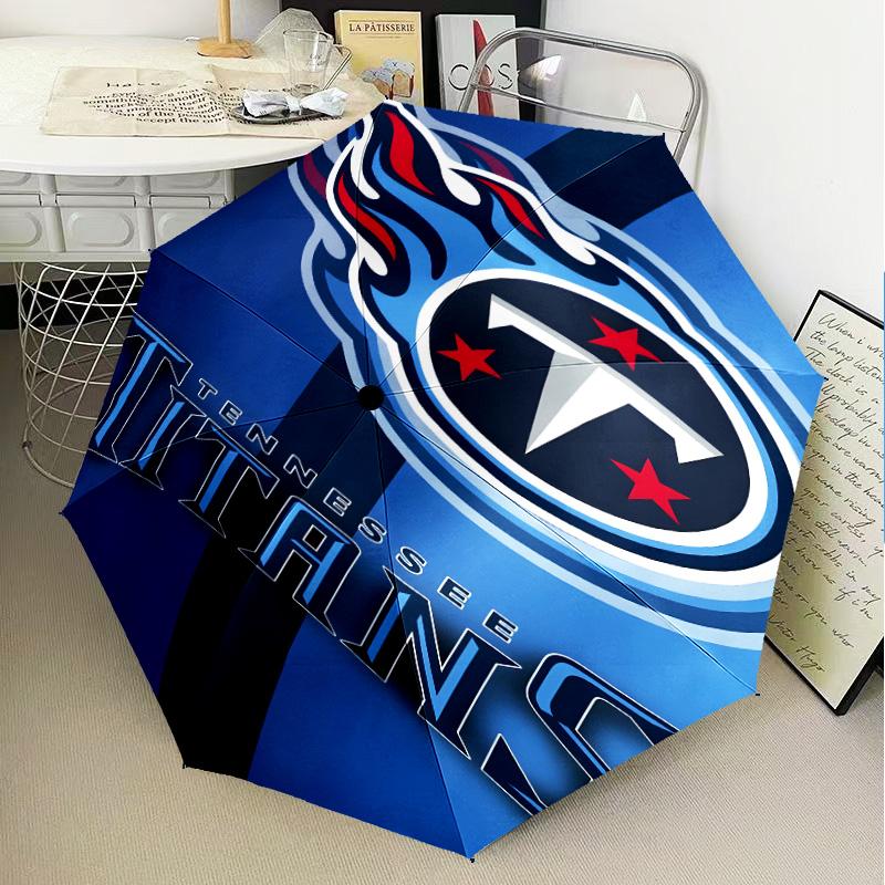 Titans Crest Umbrella Folding umbrella, automatic umbrella 8-Frame for Travel, camping Use Gift for Halloween Christmas