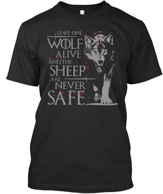 Leave One Wolf Alive And The Sheep Never - Are Safe Premium TTshirt XL