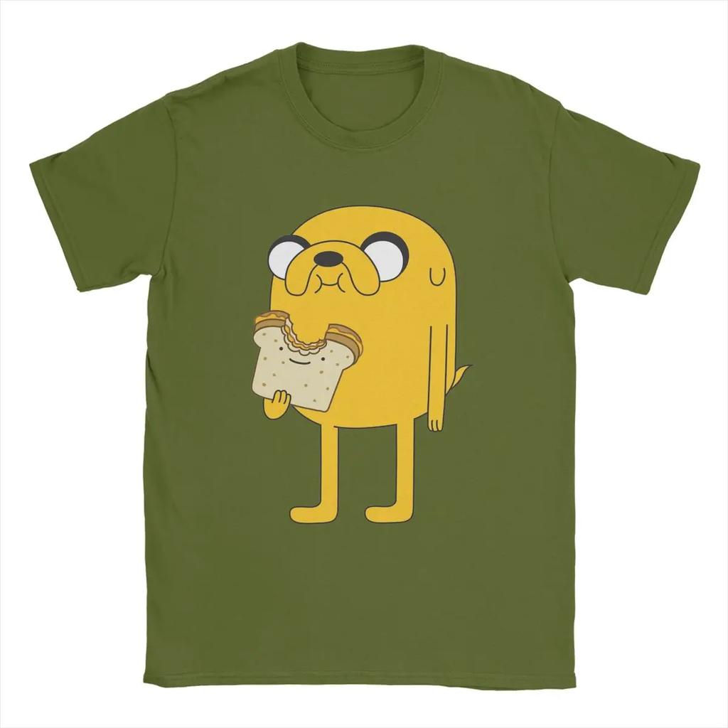 Humorous Jake The Dog Sandwich T-Shirt Men Round Neck Cotton T Shirts Short Sleeve Tee Shirt Gift Idea Clothing