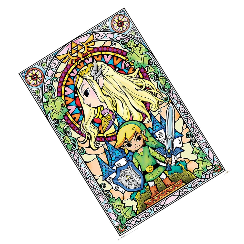 The Legend Of Zelda Stained Glass Poster