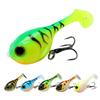 1Pc 60mm 9.7g Soft Lure Balloon Fish Lure Bait for All Fish Artificial Bait with Worm Barbed Hook Seawater Fishing Tackle