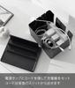 Yamazaki Jitsugyo Charging Station Black W20 X D15 X H20cm Tower Charging Storage Case Cable Box Bulk Storage 2195 Approx.