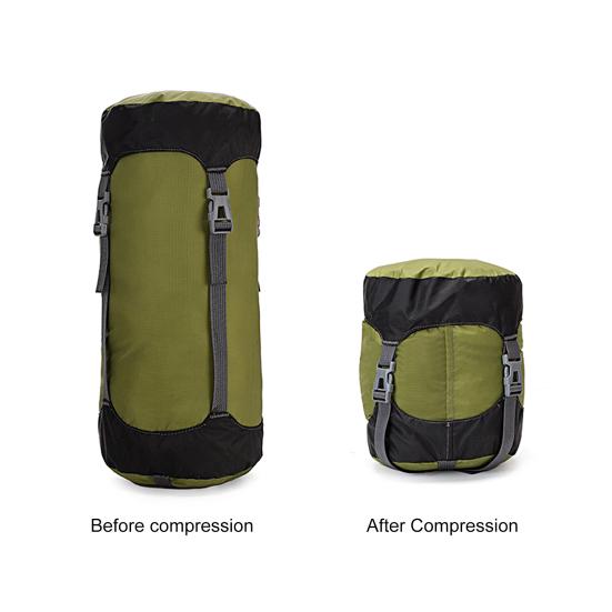8/15/25/35L Sleeping Bag Compression Sack Large Capacity Drawstring Ultralight Waterproof Adjustable Buckle More Storage Nylon Down Jacket Storage