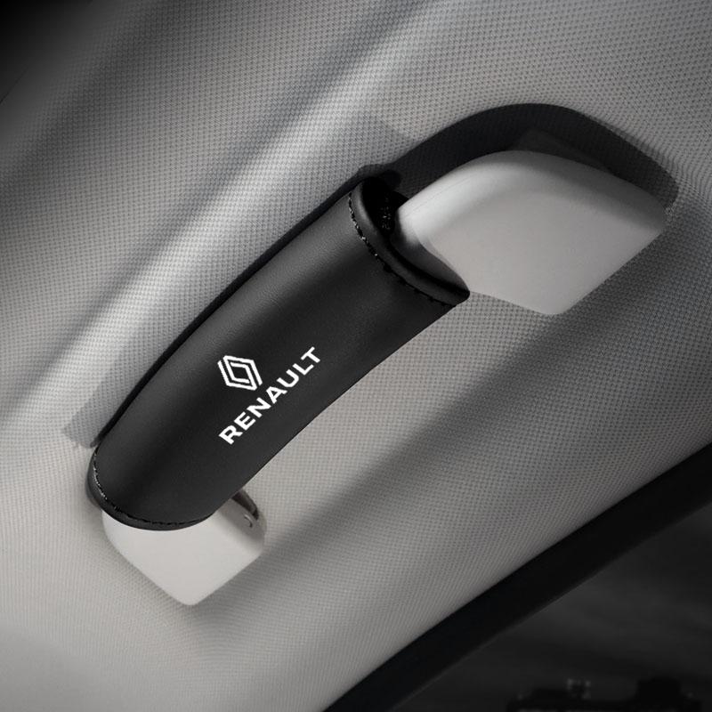 1Pcs PU Leather Roof Handle Anti-scratch Protector Case For Renault RS Clio Megane 2 3 4 Captur Trafic Twingo Scenic 2 Kadjar R888