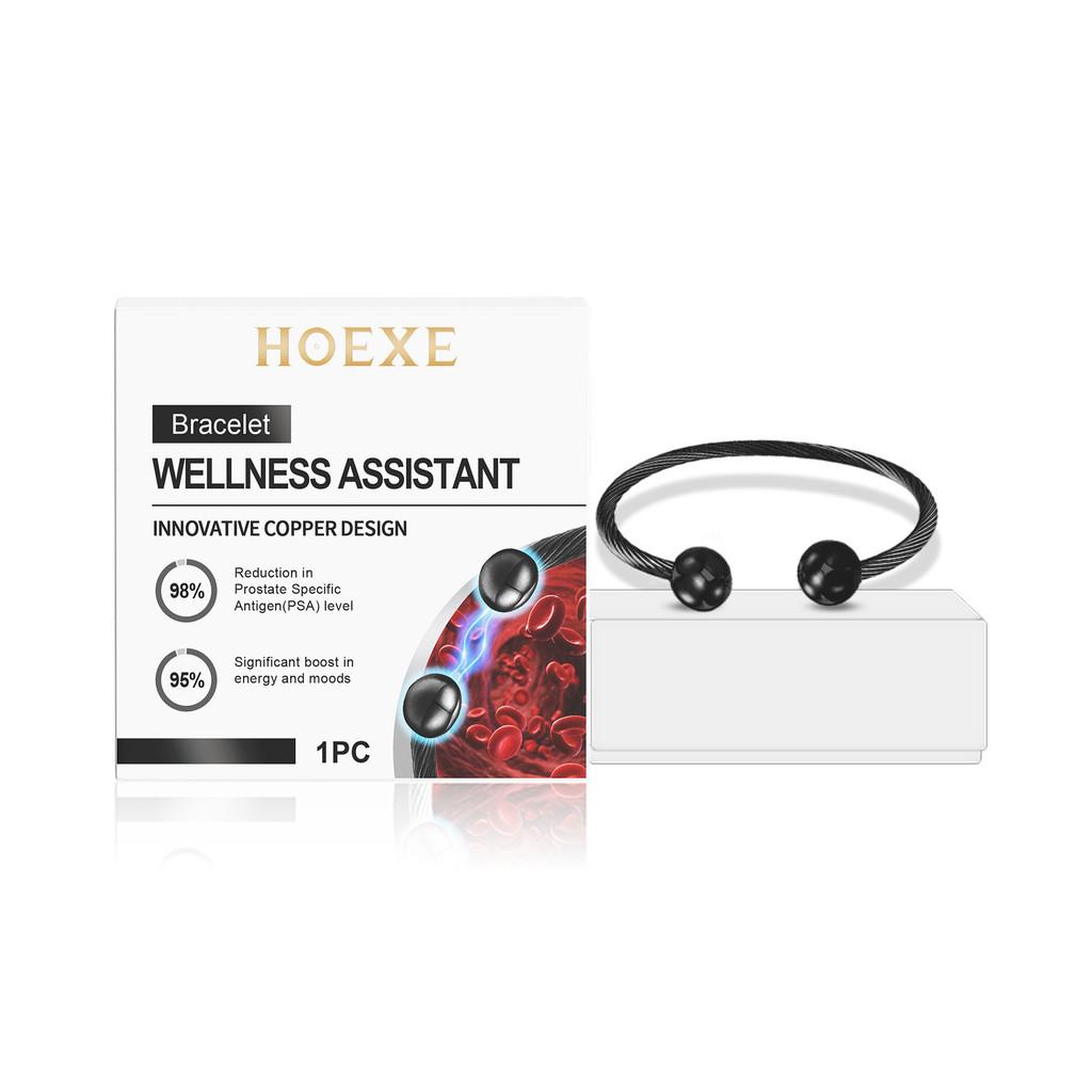 Elegant Grooved Black Open Cuff Bracelet For Fitness And Body Support Wellness