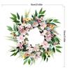 Artificial Flower with Leaves Wedding Wreath Spring Wreath Decoration for Door Window Hallway Farmhouses Home Decoration