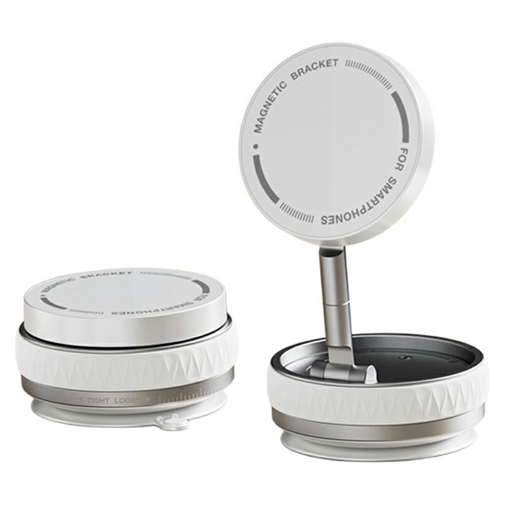 X58 Foldable Suction Cup Phone Holder Car Mirror Glass 360 Degree Rotation Magnetic Phone Stand