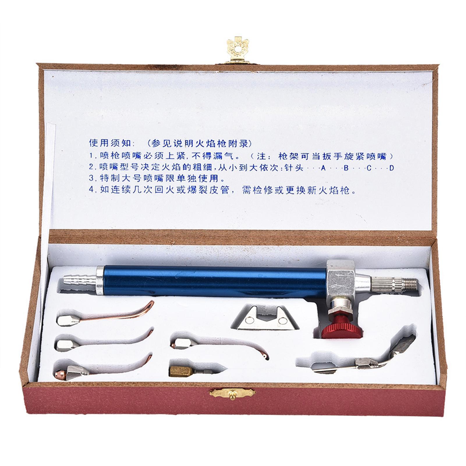 

Oxygen Torch Jewelry Torch Welding Soldering Gun with 5 Tips for Oxygen Cylinders