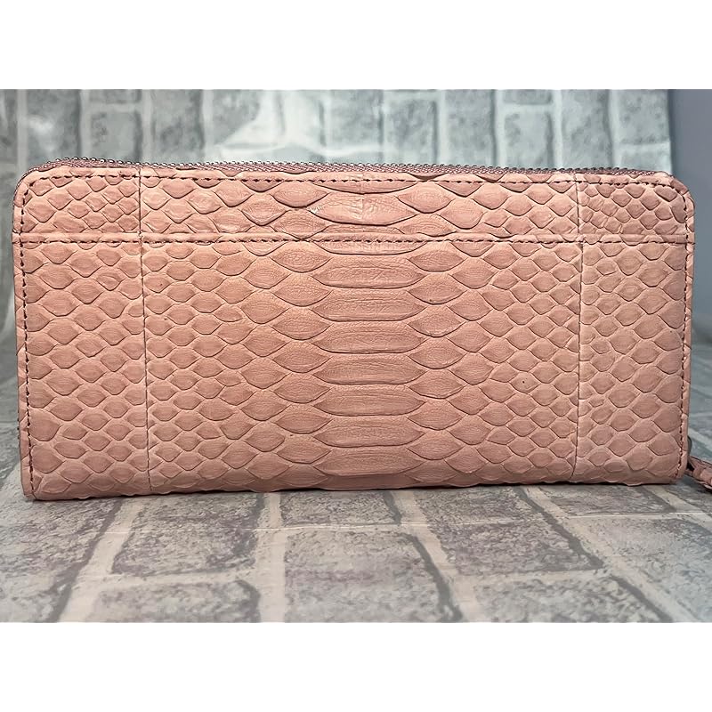 [GUODI] [Goody] long wallet round zipper type With card case diamond python genuine leather (genuine snake leather) ladies men's TK-AB20LW3 (light