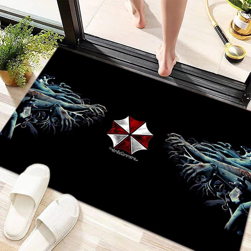 Sci-Fi game Resident Evil, Umbrella Corporation, soft carpet, home living room, office chair pad, door mat, door mat carpet U6