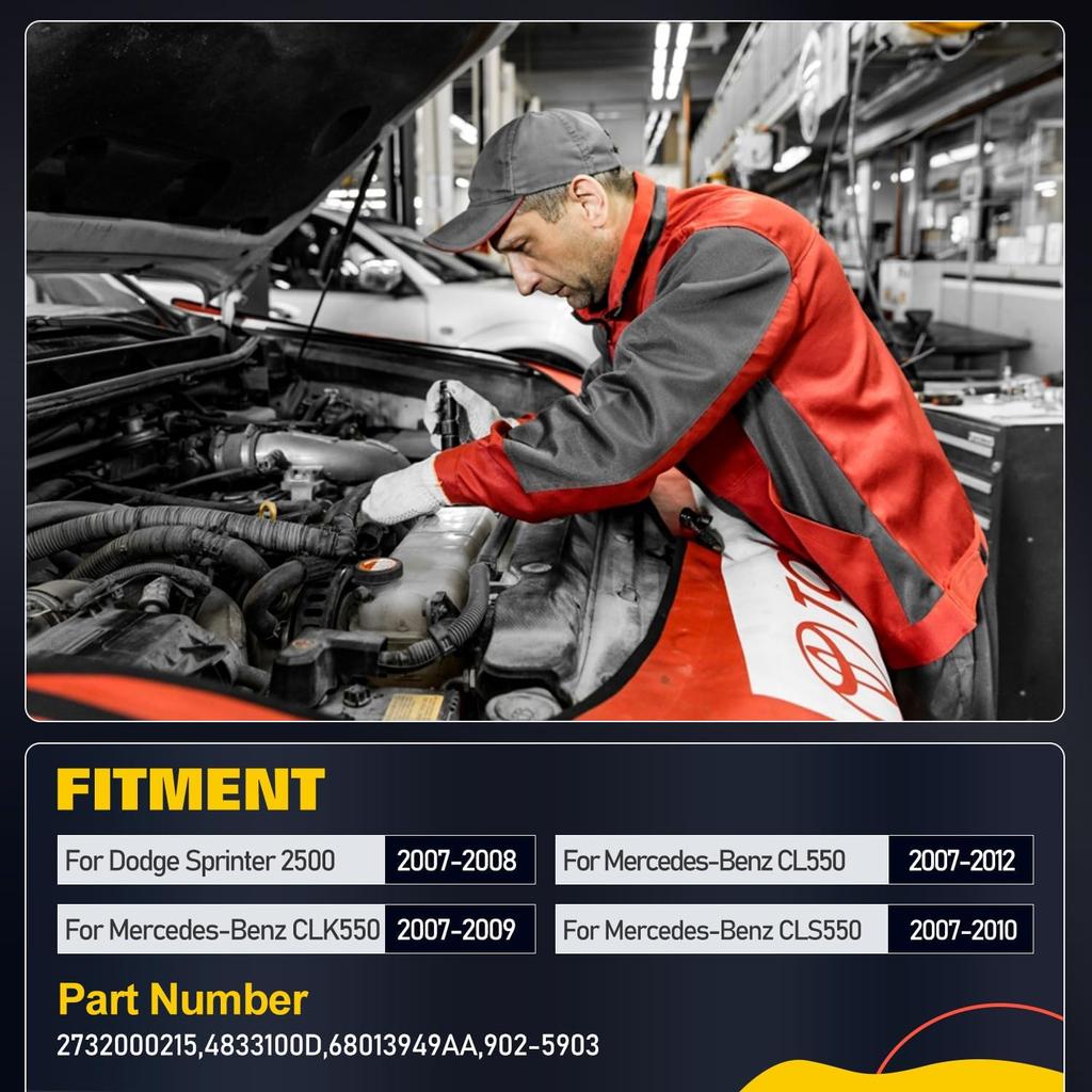 OCPTY Thermostat Housing Fit for Dodge Sprinter 2500 2007-2008,for Mercedes-Benz CL550 2007-2012,for Mercedes-Benz CLK550 2007-2009 Engine Coolant