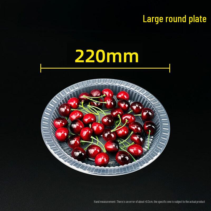 Disposable Transparent Round Plastic Plates